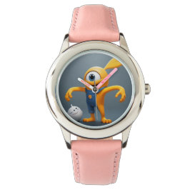 Relógio „Fröhliches Einaugenmonster mit Geisterfreund“