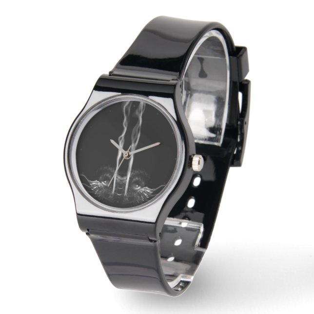 Relógio Fumaça de Dragão Negro (Ângulo)