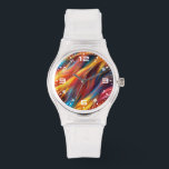 Relógio Fundo de Textura Colorida com Peles - 68454<br><div class="desc">Fundo de Textura Colorida com Peles - 68454</div>