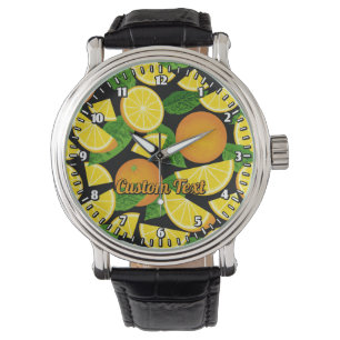 Relógio Fundo Laranja