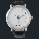 Relógio Funny 1 2 3 4 et al Clock - Science Research Lab<br><div class="desc">Quando você escreve artigos de revistas científicas e faz referências, você frequentemente usa "et al" que faz esse relógio perfeito para cientistas, escritório de pesquisa científica ou laboratório. agência de pesquisa científica, 1 2 3 et al, sala de pesquisa científica, referência de jornal científico, tempo de ciência da química da...</div>