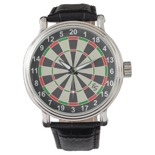 Relógio Funny Dartboard Darts Conselho Círculo Monograma