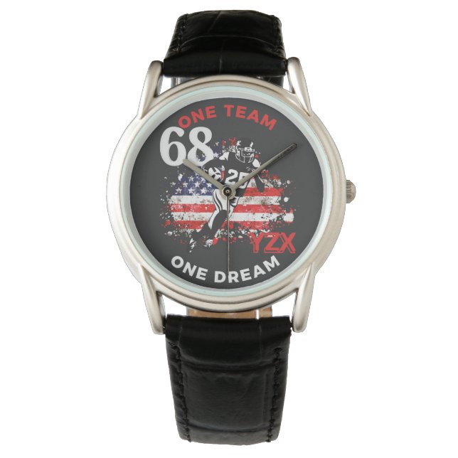 Relógio Futebol americano, um sonho de equipe (Frente)