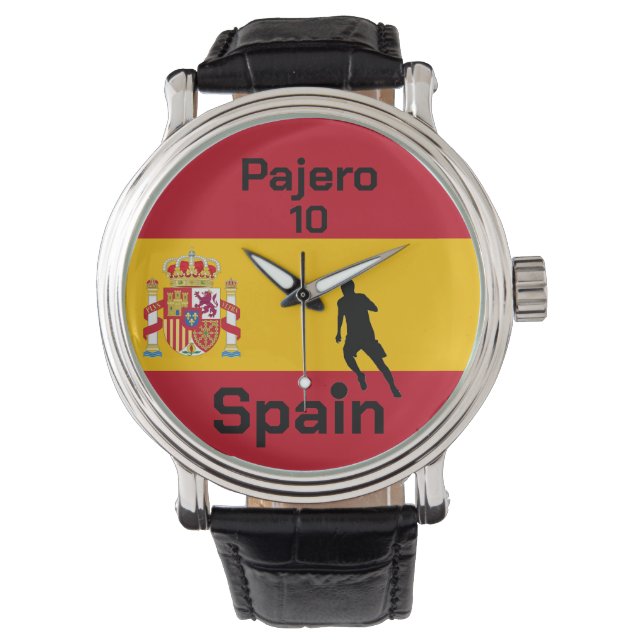 Relógio Futebol espanhol personalizável (Frente)