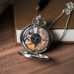Relógio Galeria de Fotografias Personalizada<br><div class="desc">Dê um presente de eterno que fale muito de amor e memórias com nosso relógio personalizado. Este belo relógio é perfeito para o aniversário de um Dia de os pais ou avô,  com seis fotos personalizadas e texto personalizado para celebrar momentos queridos.</div>