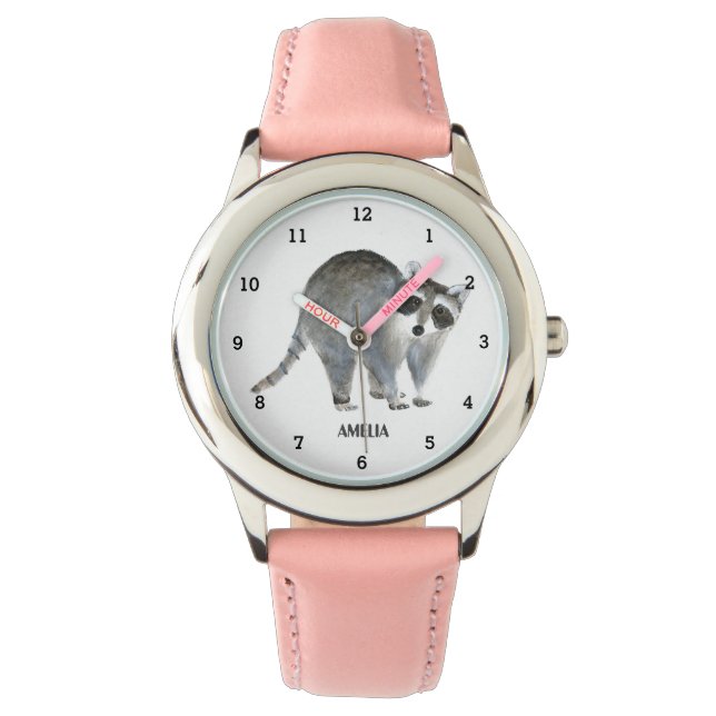 Relógio Galinhas Raias Raios Crianças Animais Selvagens (Frente)