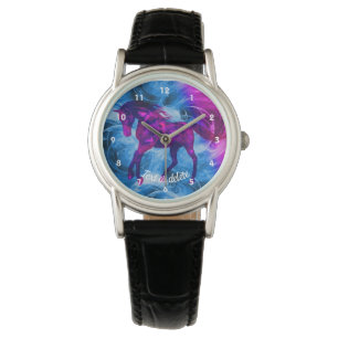 Relógio Galloping Horse Animal Art Personalizado