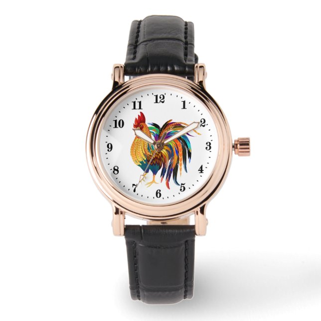 Relógio Galo bonito amante animal Watch (Frente)