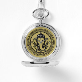 Relógio Ganesha Themed Hindu Art Print