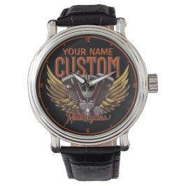 Relógio Garagem Personalizada de Eagle Wings Biker