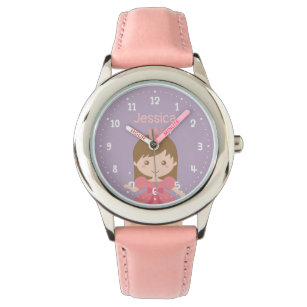 Relógio Garota da Princesa Bonita Personalizada