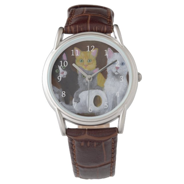 Relógio Gatinhos Reproduzíveis (Frente)