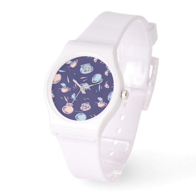 Relógio Gato No Chapéu | O padrão de peixe (Ângulo)