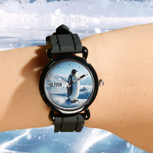 Relógio Gelo legal Cujo Pinguim