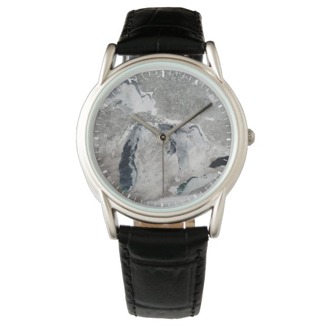 Relógio Gelo Nos Lagos Excelentes, Estados Unidos. (Frente)