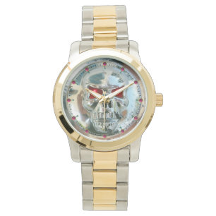 Relógio Gemas vermelho-rubi CRUZADO IMPRESSOS