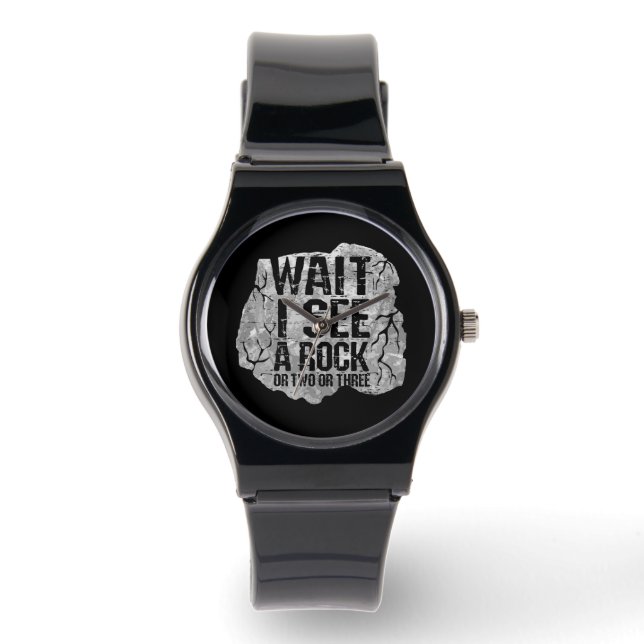 Relógio Geologia - Espere, Eu Vejo Uma Pedra (Frente)