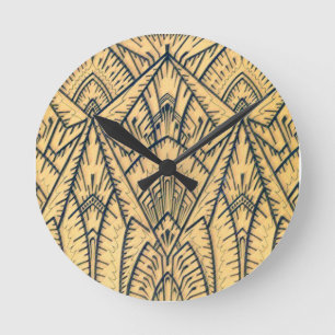 Relógio Geométrico Art Deco