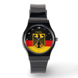 Relógio German Flag Watch, Alemanha patriota/sport