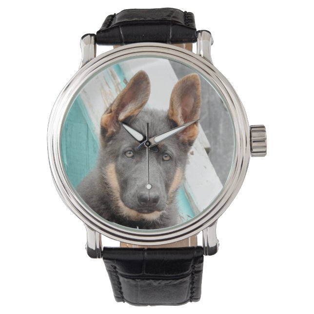 Relógio German shepherd Puppy Watch (Frente)
