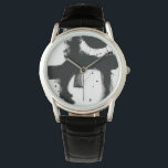 Relógio Gesto Onyx - Traços de Tinta Preta<br><div class="desc">Onyx Gesture I por June Erica Vess. Formas e linhas de abrstrato grossas criadas de uma forma semelhante a um traçado de tinta,  juntamente com alguns decapantes de tinta para adicionar textura.</div>