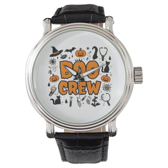 Relógio Ghost Boo Crew Hand Watch - Spooky Season Style (Frente)