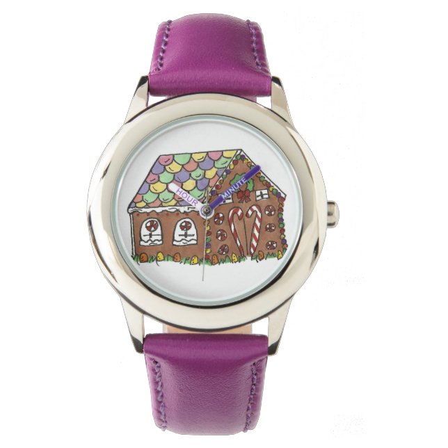 Relógio Gingerbird House Doces Natal Xmas Watch (Frente)