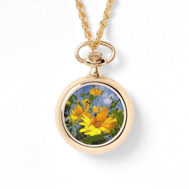 Relógio Girassóis N Canvas Sky (Frente)