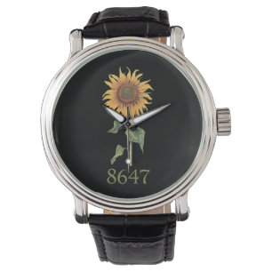 Relógio Girassol 8647 86 47 Floral Boho Sutil Anti Trump