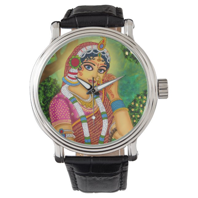 Relógio Goddess Radha Wall Clock (Frente)