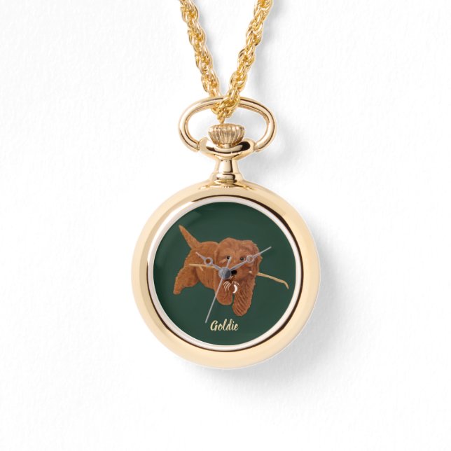 Relógio Goldie Golden Doodle Necklace (Frente)