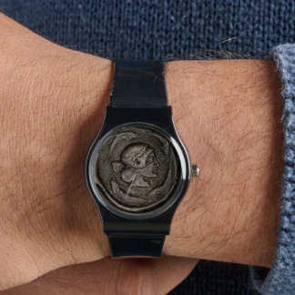 Relógio Golfinhos da Moeda Romana Antiga