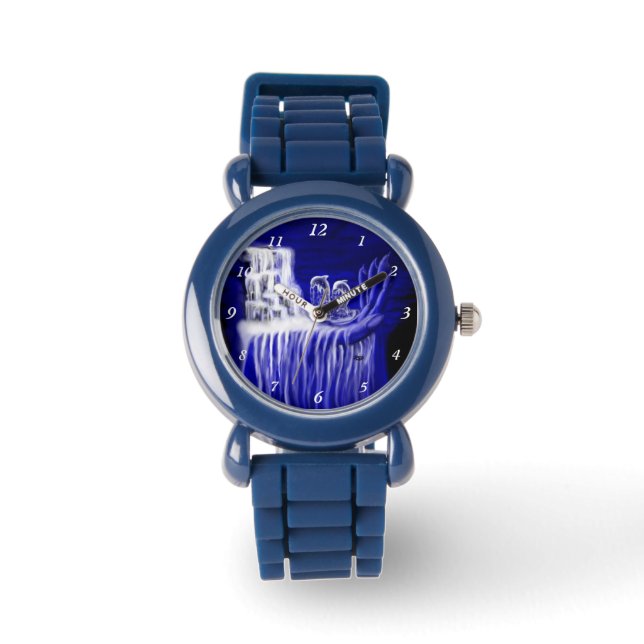 Relógio Golfinhos, Mão dos tempos (Frente)