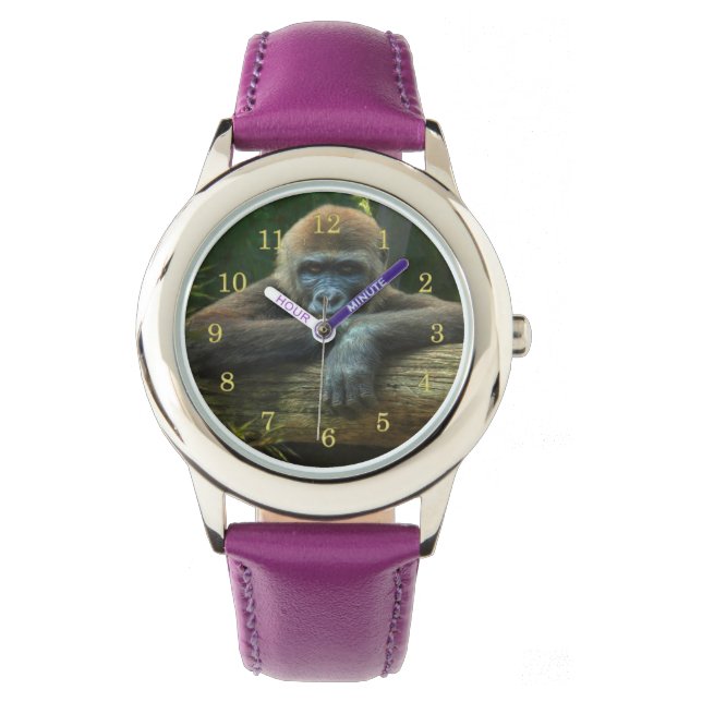 RELÓGIO GORILLA "SALVE NOSSAS ESPÉCIES" (Frente)