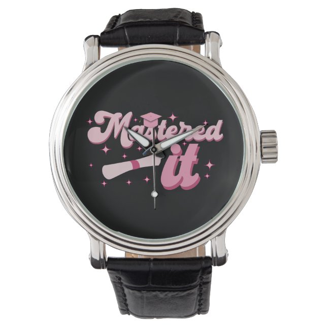 Relógio Graduação MBA de Mestrados de Ti Mastered (Frente)