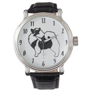 Relógio Gráficos Keeshond - Arte de Cachorro Original