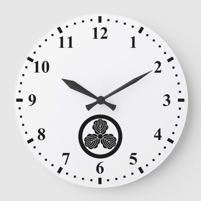 RELÓGIO GRANDE 丸に三つ柏 (Frente)