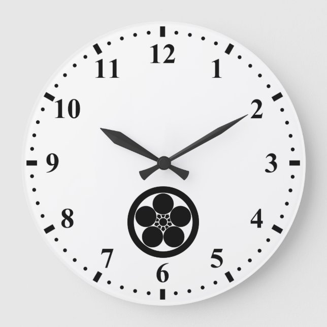 RELÓGIO GRANDE 丸に梅鉢 (Frente)