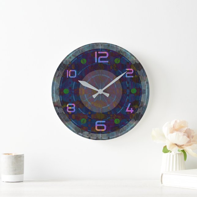 Relógio Grande 0202 ultra_ a001 Wall Clock (Relógio de parede ult (Lar)