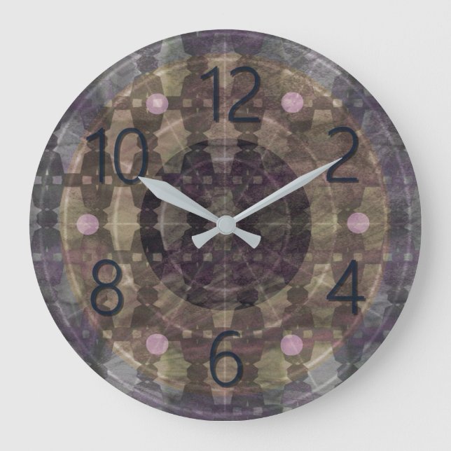Relógio Grande 0202 ultra_ a003 Wall Clock (Relógio de parede ult (Frente)