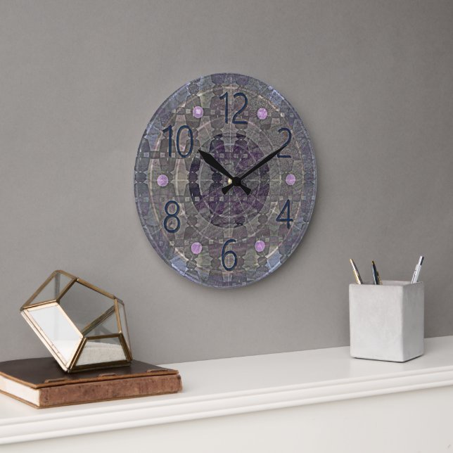 Relógio Grande 0202 ultra_ a004 Wall Clock (Escritório)