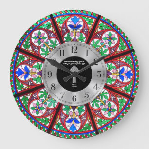 Relógio Grande 10.ª Ordenação de Vidro Armazenado Personalizad