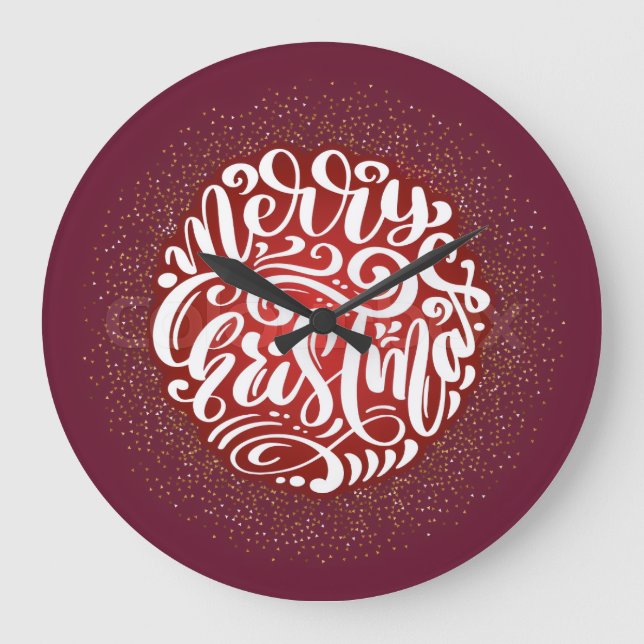 Relógio Grande 10.75" Round Acrylic Wall Clock (Frente)