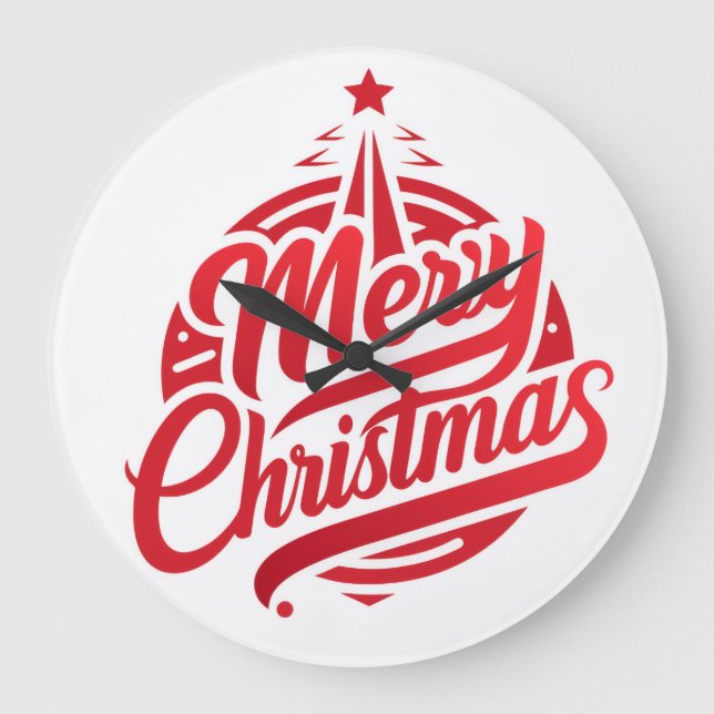 Relógio Grande 10.75" Round Acrylic Wall Clock (Frente)