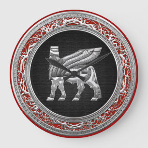 Relógio Grande [200] Bull voada Babylonian [prata] [3D]