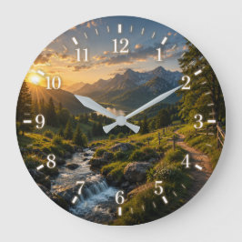 Relógio Grande 2026 Landscape Clock
