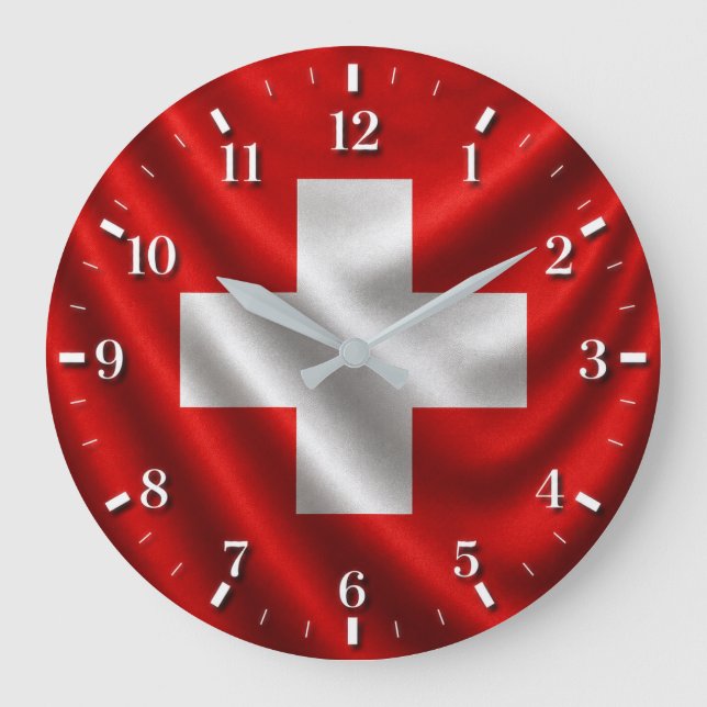 Relógio Grande 2026 Swiss flag watch (Frente)