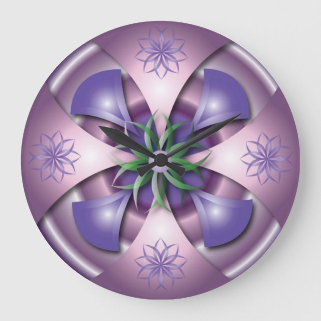 Relógio Grande 3D design wall clock (Frente)