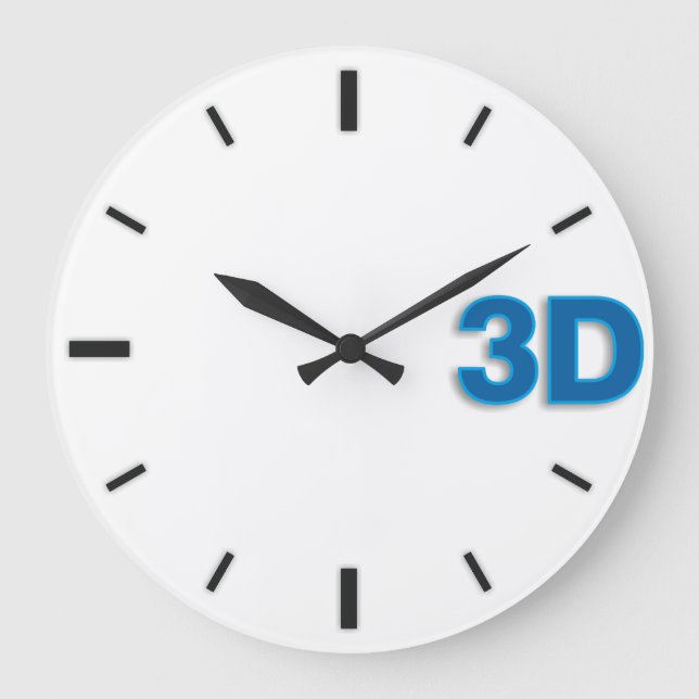 Relógio Grande 3D O'Clock 2-B1. (Frente)