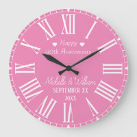 40º aniversário de casamento rosa personalizado